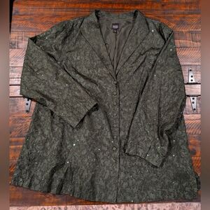 2XL Eileen Fisher Silk Jacket in EUC